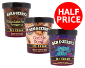 Half Price Ben & Jerry's Ice Cream! >