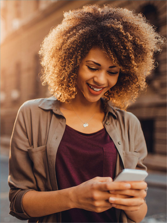 Girl on phone